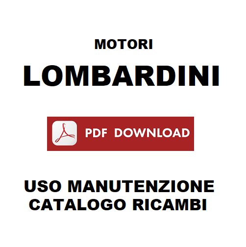 motori LOMBARDINI 904 L20 Manuale uso manutenzione + Catalogo ricambi