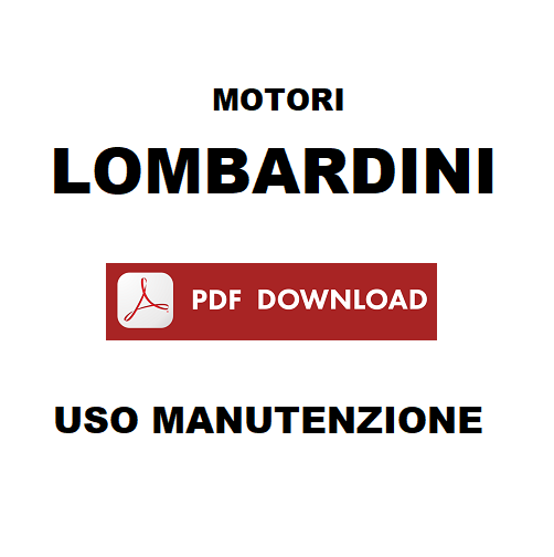 Lombardini 11LD Manuale uso manutenzione Libretto istruzioni assistenza Motore