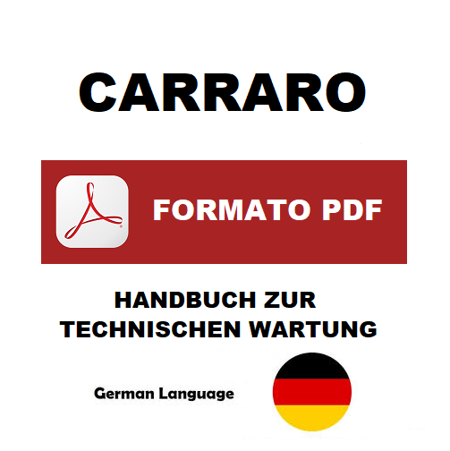 Carraro serie 2090 Ergit TRF TRX TRG TF TG TTR TGF SRX Traktoren Werkstatthandbuch HANDBUCH ZUR TECHNISCHE WARTUNG