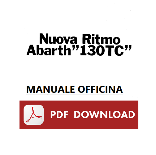 Fiat Ritmo Abarth 130 TC Manuale  officina riparazione assistenza service