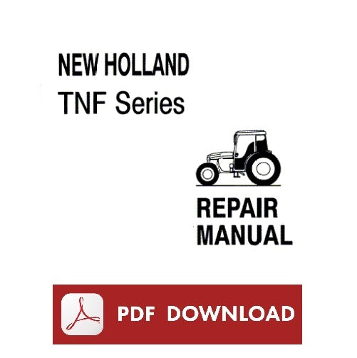 NEW HOLLAND TN65F TN75F TN90F TN70F TN80F TN95F Workshop Service TNF Manuale officina riparazione trattore ENGLISH