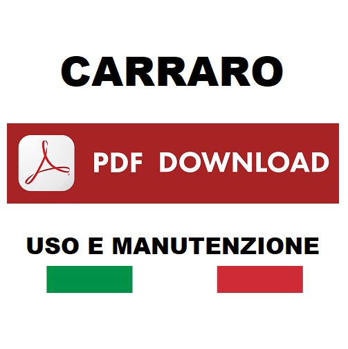 Carraro Ergit serie 2090 TRF TRX TRG TX 6400 7400 7800 LE 8400 9400 10400 Manuale uso manutenzione Libretto istruzioni trattore