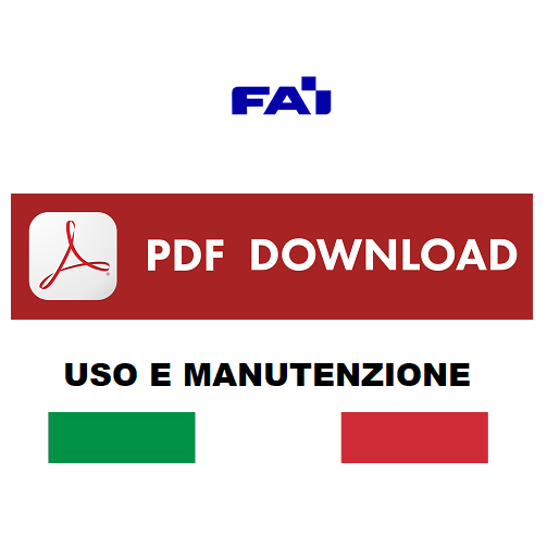 FAI 555 idrostatica Pala gommata Manuale uso manutenzione Libretto istruzioni