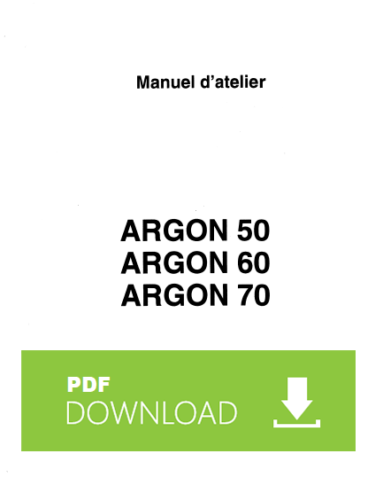 SAME ARGON 50 60 70 Manuel atelier assistence reparation FRANCESE