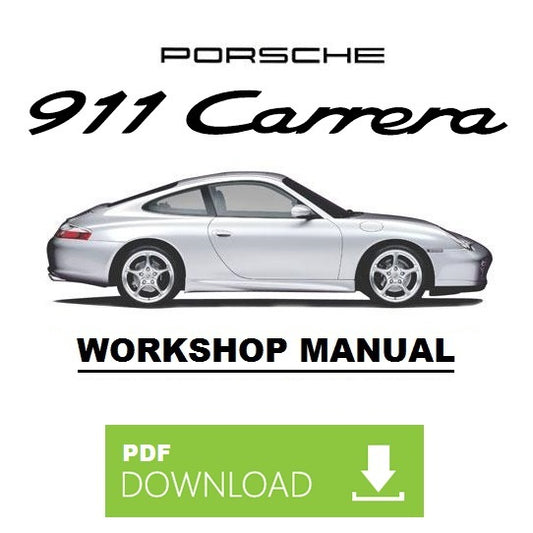 PORSCHE 911 Carrera 996 (1997-2005) Workshop Service manuale repair intructions ENGLISH