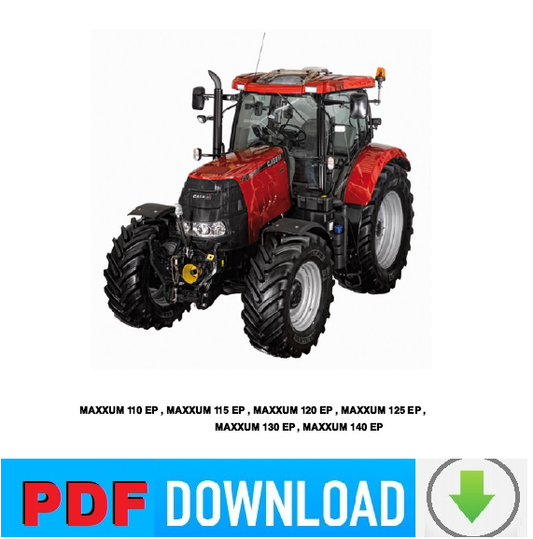 Case IH MAXXUM 110 115 120 125 130 140 EP tractor Operator's manual Use and maintenance GERMAN