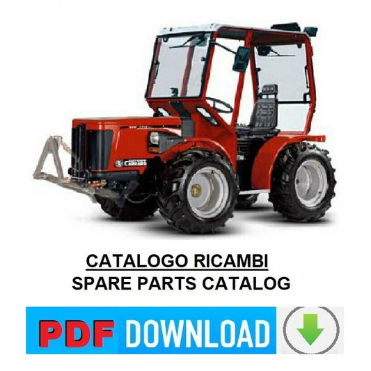 CARRARO serie 30 31 32 TTR con Telaio Catalogo ricambi Manuale parti esplosi trattore SPARE PARTS TTR