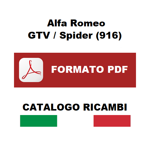 Alfa Romeo GTV / Spider (916) Catalogo ricambi Manuale parti esplosi ITALIANO