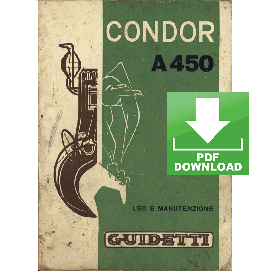 GUIDETTI CONDOR A450 motore Manuale uso manutenzione Libretto istruzioni Catalogo ricambi