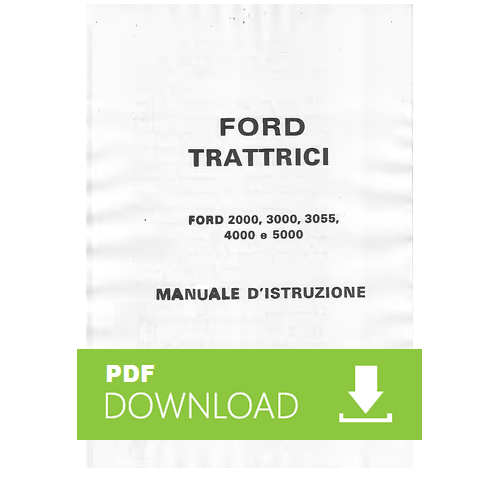 FORD 2000 3000 3055 4000 5000 Manuale uso manutenzione Libretto istruzioni trattore ITALIANO