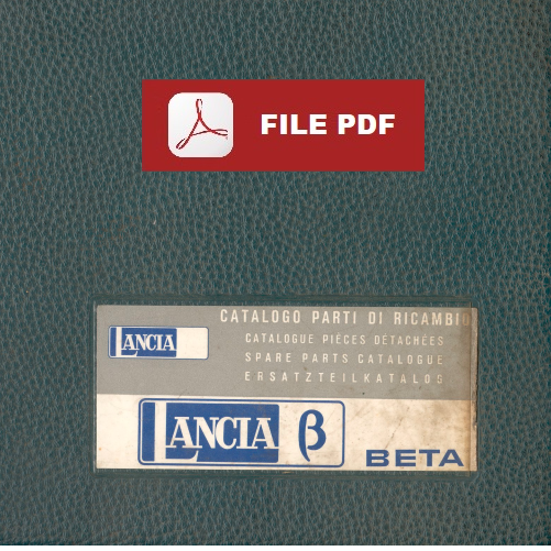 LANCIA Beta (1975) Catalogo ricambi Manuale parti esplosi Spare Parts