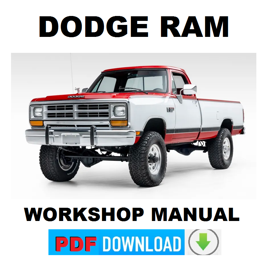 DODGE RAM (1990) Pickup Chassis Cab Workshop Service Manual repair instructions