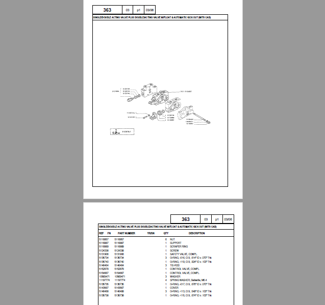 FIAT New Holland 65-66 / 65-66 DT - F / 70-66 / 70-66 DT - F Catalogo ricambi Manuale parti esplosi trattore SPARE PARTS