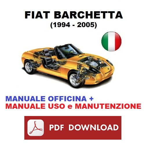 Fiat Barchetta Libretto istruzioni uso manutenzione + Manuale officina riparazione assistenza