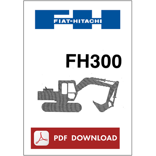 FIAT HITACHI FH300 Escavatore Catalogo ricambi Manuale parti esplosi SPARE PARTS