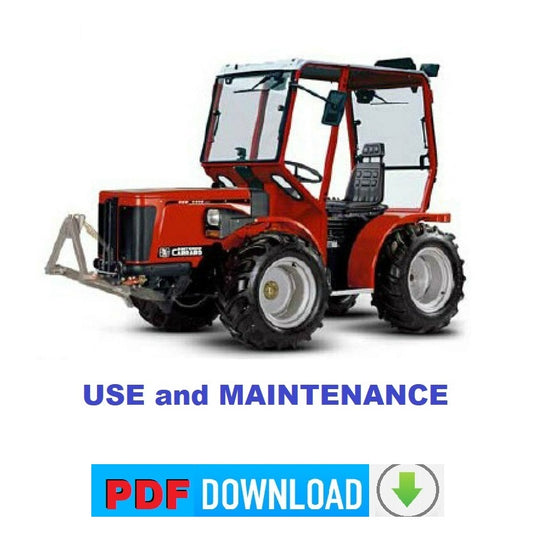 Carraro 30 TIGRETRAC TTR 4400 4WS Use maintenance manual Instructions tractor