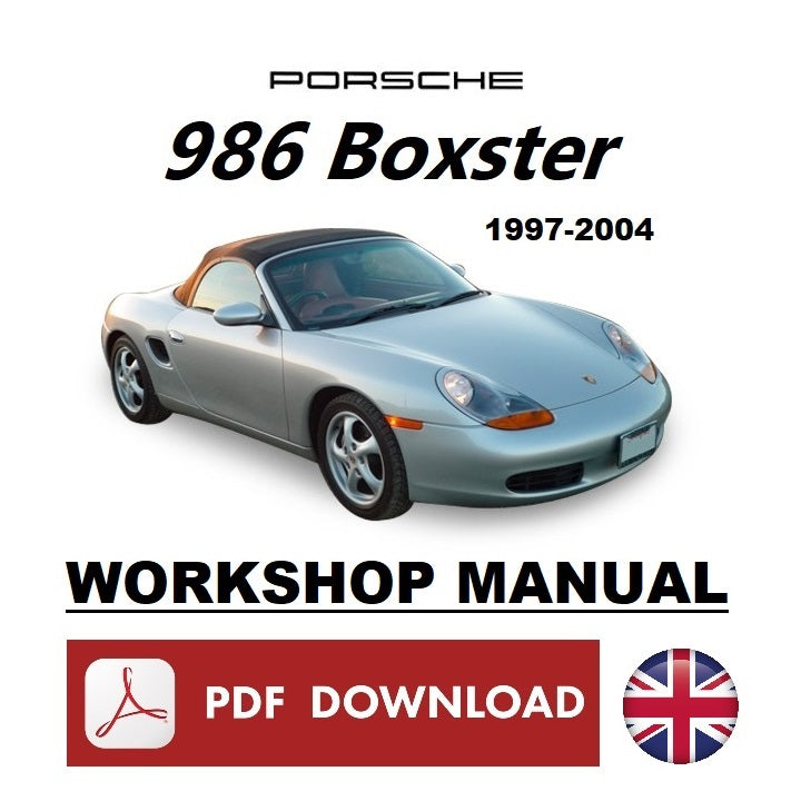 PORSCHE BOXSTER 986 (1996-2004) Workshop service manual repair instructions ENGLISH