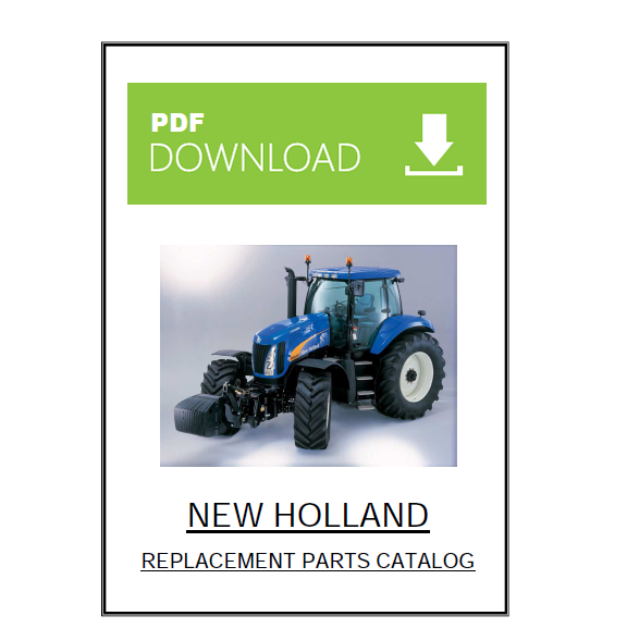 New Holland trattore TL70 TL80 TL90 TL100 Catalogo ricambi Manuale parti esplosi serie TL