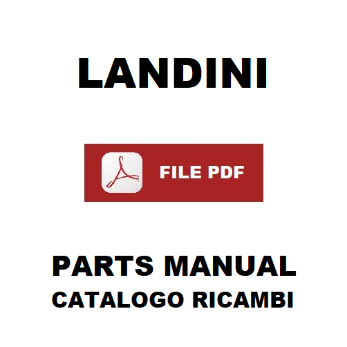 LANDINI MISTRAL 40 Catalogo ricambi Manuale parti esplosi trattore SPARE PARTS