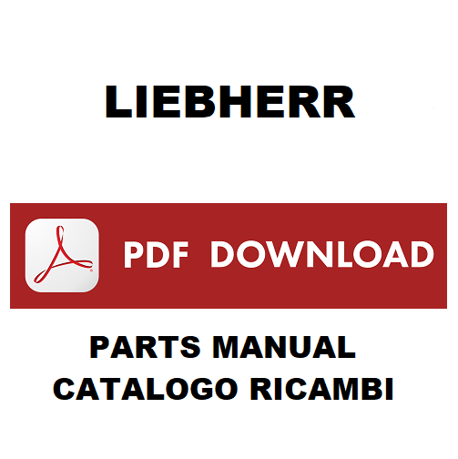 LIEBHERR L544 - 443 Pala gommata Catalogo ricambi Manuale parti esplosi wheeled loader SPARE PARTS