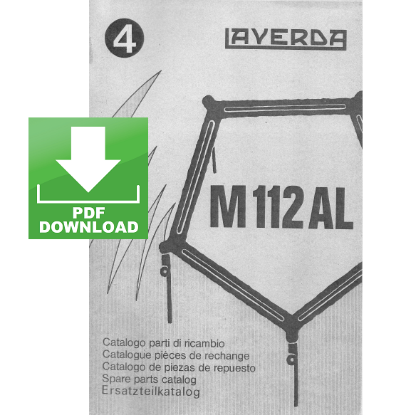 LAVERDA M112AL Catalogo ricambi Manuale parti esplosi mietitrebbia M112 AL SPARE PARTS