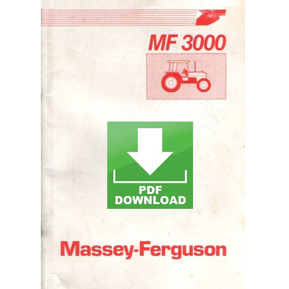 Massey Ferguson serie MF 3000 (3050 3060 3070 3080 3090) Manuale uso manutenzione Libretto istruzioni trattore ITALIANO