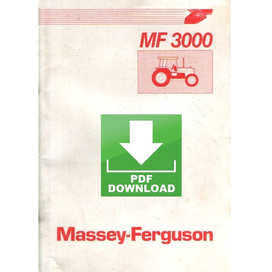 Massey Ferguson serie MF 3000 (3050 3060 3070 3080 3090) Manuale uso manutenzione Libretto istruzioni trattore ITALIANO