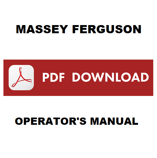 MASSEY FERGUSON MF2400 MF2430 MF2435 MF2440 Manuale uso manutenzione Libretto istruzioni Operation and maintenance manual ENGLISH