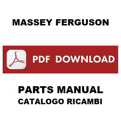 MASSEY FERGUSON MF 5460 Catalogo ricambi Manuale parti trattore SPARE PARTS