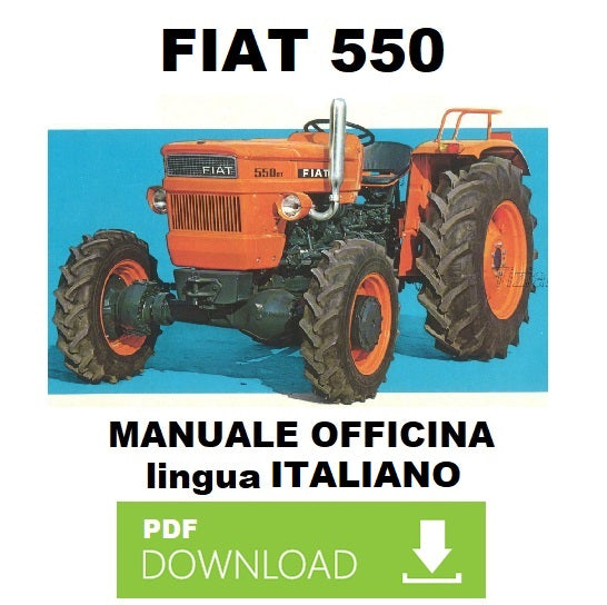 FIAT 550 Manuale officina Istruzioni riparazione assistenza trattore ITALIANO