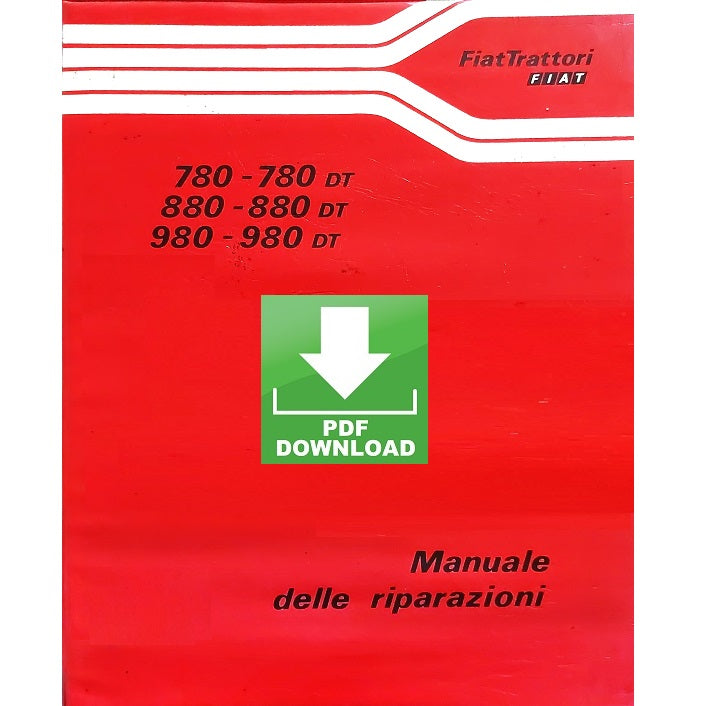 Trattore FIAT 780 880 880-5 980 e DT Manuale officina istruzioni riparazione assistenza ITALIANO