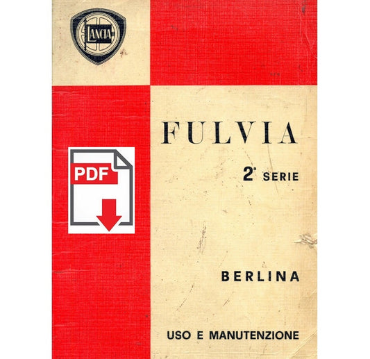 LANCIA FULVIA 1.3 berlina Manuale uso manutenzione Libretto istruzioni ITALIANO