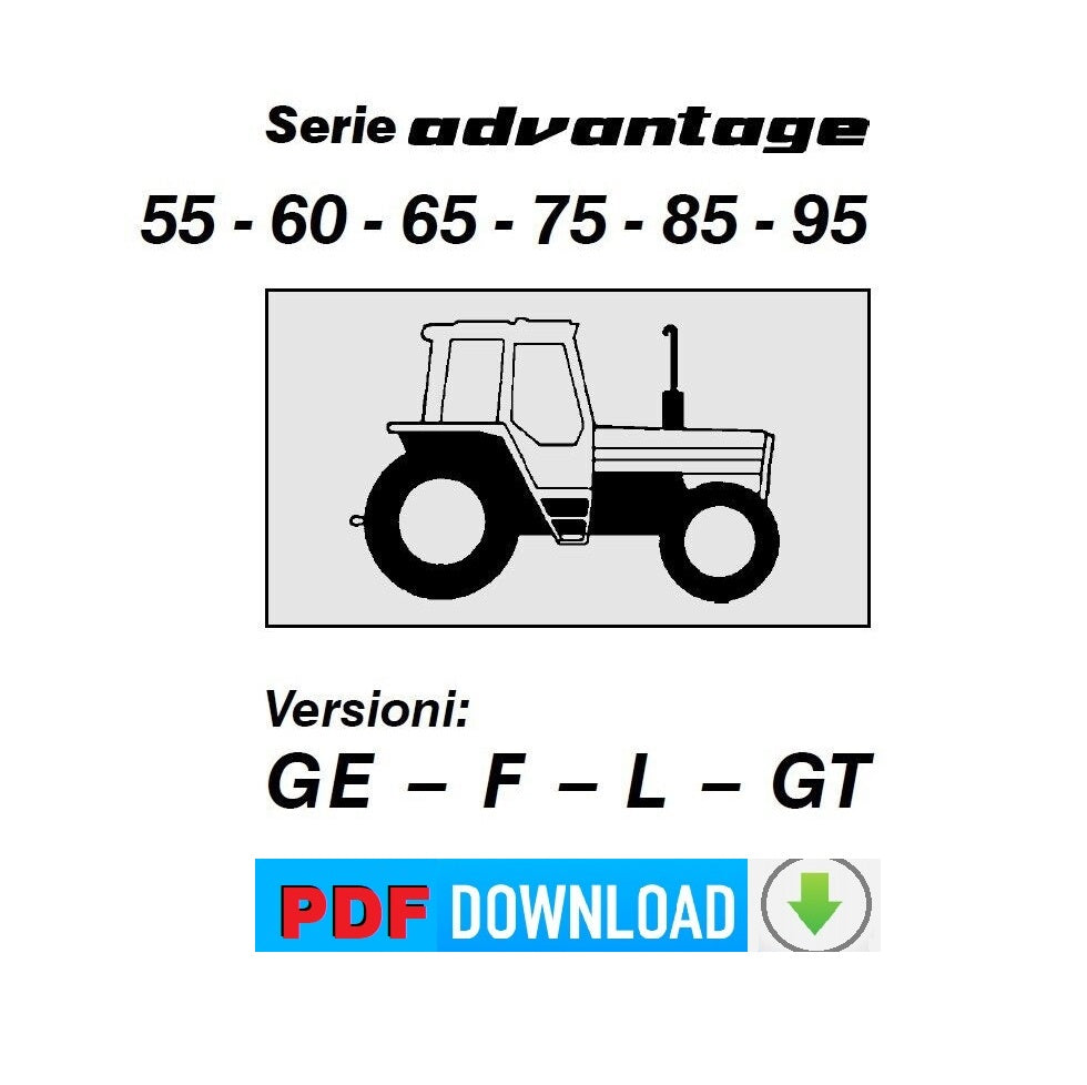 LANDINI ADVANTAGE 55 60 65 75 85 95 Manuale uso manutenzione Libretto istruzioni trattore