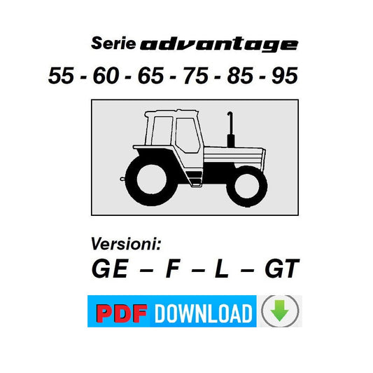LANDINI ADVANTAGE 55 60 65 75 85 95 Manuale uso manutenzione Libretto istruzioni trattore