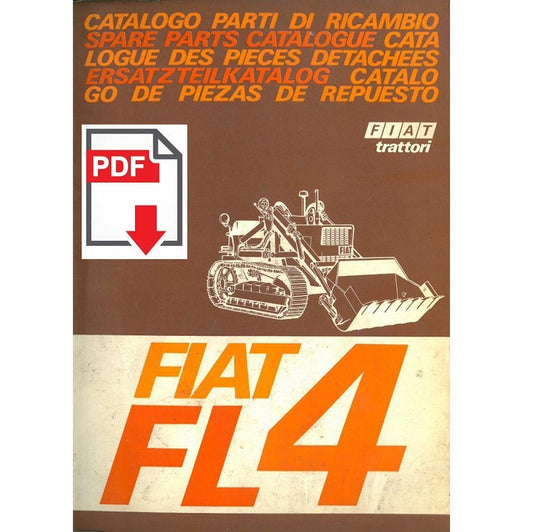 Fiatallis FIAT FL4 Catalogo ricambi Manuale parti esplosi ruspa pala SPARE PARTS