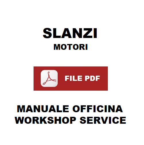 Motore SLANZI DVA 1750 Manuale officina istruzioni manutenzione Schemi elettrici ITALIANO