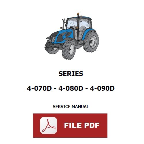 LANDINI 4-070D 4-080D 4-090D serie 4 Workshop service Manuale officina riparazione trattore