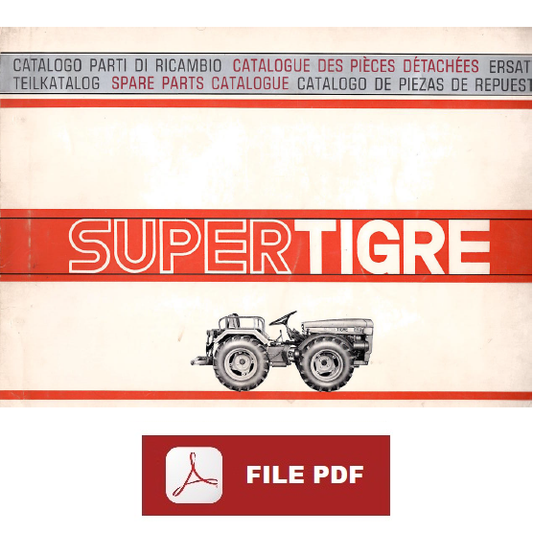 CARRARO SUPERTIGRE 625 635 Catalogo ricambi Manuale parti esplosi trattore