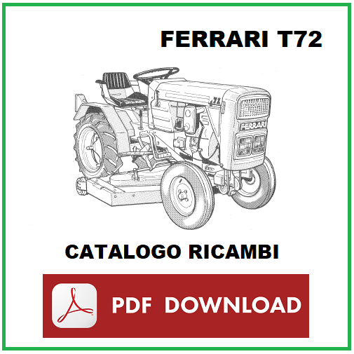 FERRARI T72 Catalogo ricambi Manuale parti esplosi carrozzeria SPARE PARTS