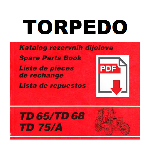 TORPEDO TD65 TD68 TD75/A Catalogo ricambi Manuale parti trattore SPARE PARTS