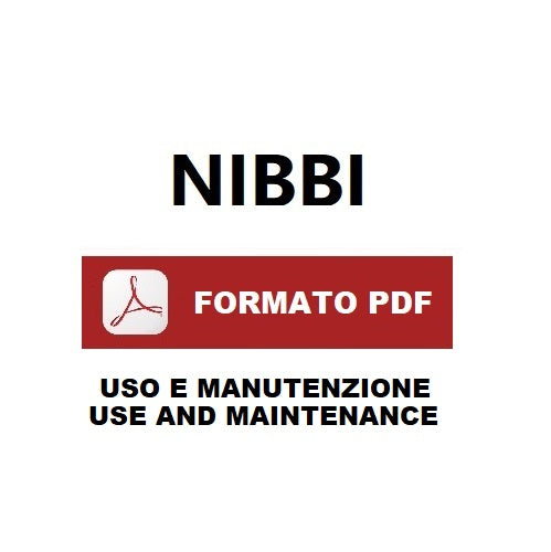 NIBBI G719 motocoltivatore Manuale uso manutenzione Libretto istruzioni + Catalogo ricambi ITALIANO