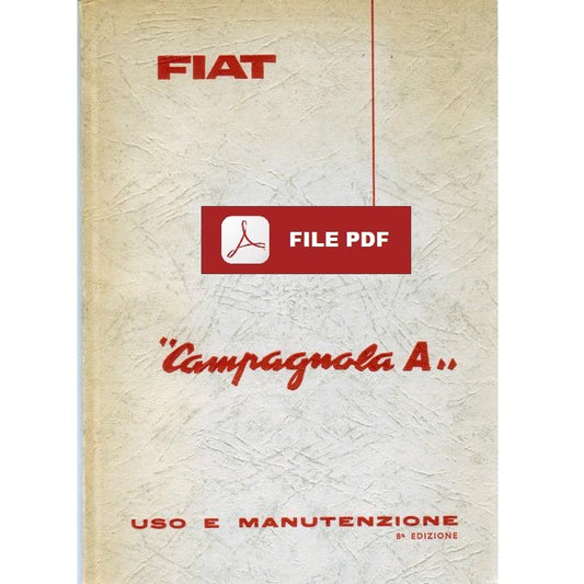 Fiat Campagnola A (1968) Benzina Manuale uso manutenzione Libretto istruzioni ITALIANO