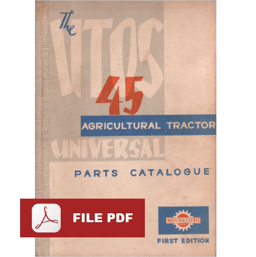 UTOS 45 Universal tractor Catalogo ricambi Manuale parti esplosi SPARE PARTS CATALOGUE