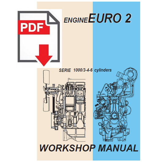Motore SAME DEUTZ serie 1000 Euro 2 Manuale officina Workshop service manual engine repair