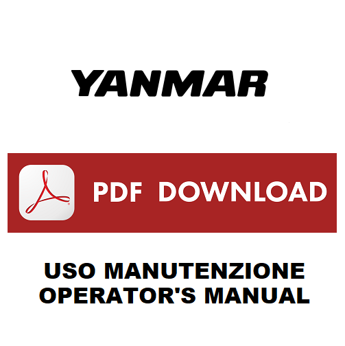 YANMAR B15-3 B17-3 B18 Escavatore Manuale uso manutenzione Libretto istruzioni Operator's manual Use maintenance