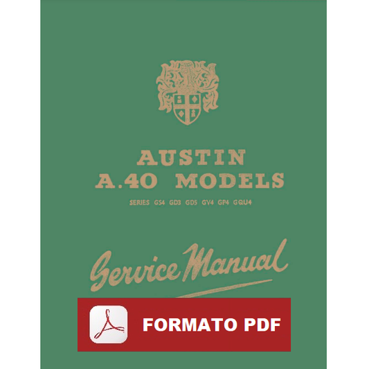Austin A40 Series GS4 GD3 GD5 GV4 GP4 CQU4 Workshop manual service repair