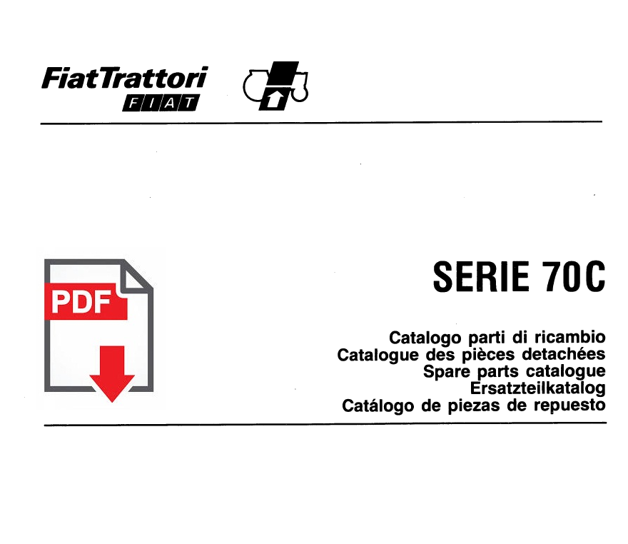 Catalogo ricambi FIAT 70C Manuale parti esplosi trattore SPARE PARTS BOOK