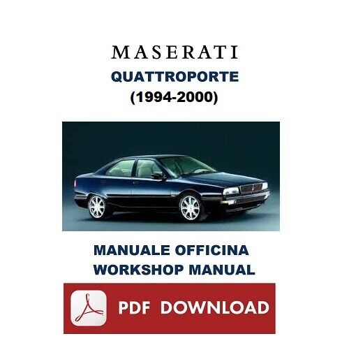 Maserati Quattroporte (1994-2000) V6 - 24v - 4AC Manuale officina riparazione