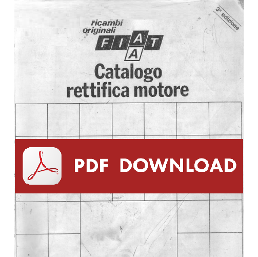 Catalogo ricambi FIAT rettifica motore Manuale parti esplosi Campagnola AR59 