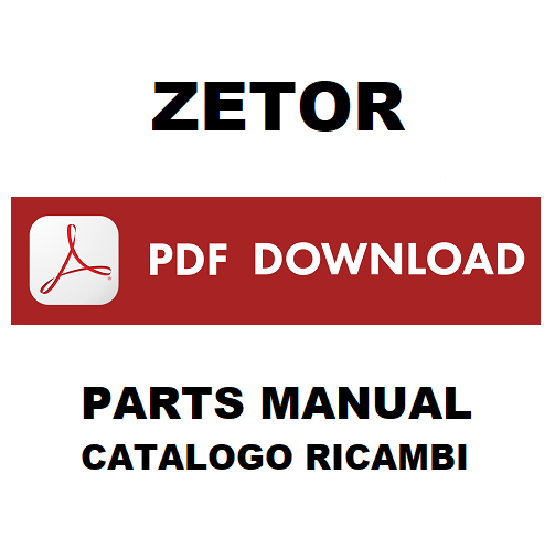 ZETOR 8520 8540 9520 TURBO Catalogo ricambi Manuale parti trattore SPARE PARTS